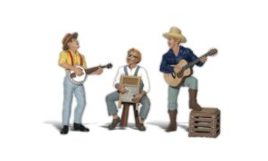 woodland scenics g scale scenic accents figures/people pickin' and grinnin'