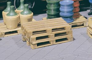 pola 333201 pallets 4/g scale scenery and accessories