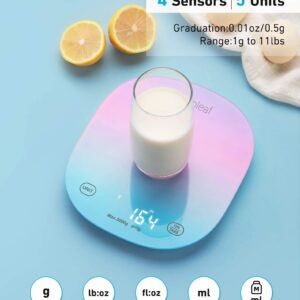 arboleaf Food Scale Rechargeable, Food Scales Digital Weight Grams and oz, Kitchen Scales Digital Weight, Smart Baking Measuring Food Scales for Kitchen Gift, Weight Loss, 0.1oz/0.5g, 22lbs/10kg