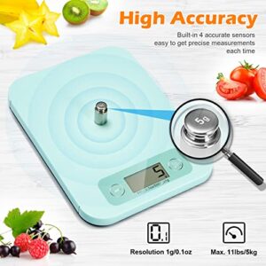 URAMAZ Smart Food Scales for Kitchen - Digital Food Scale Grams and Ounces with Nutritional Calculator Analysis App, Food Macro Scales for Weight Loss, Cooking, Calories Counting, Meal Prep