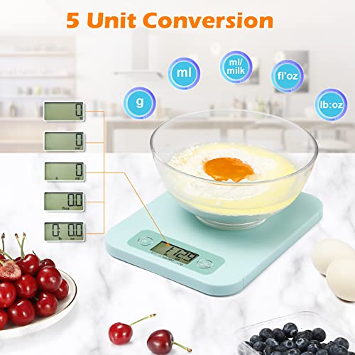 URAMAZ Smart Food Scales for Kitchen - Digital Food Scale Grams and Ounces with Nutritional Calculator Analysis App, Food Macro Scales for Weight Loss, Cooking, Calories Counting, Meal Prep