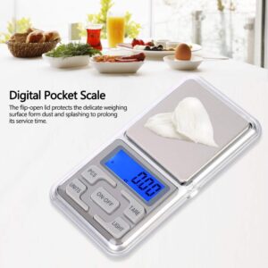 500g 0.1g Portable, Mini Pocket digital pocket scale Scale with Backlight High Accuracy Digital Electronic Food