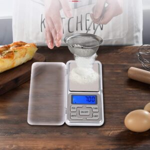 500g 0.1g Portable, Mini Pocket digital pocket scale Scale with Backlight High Accuracy Digital Electronic Food