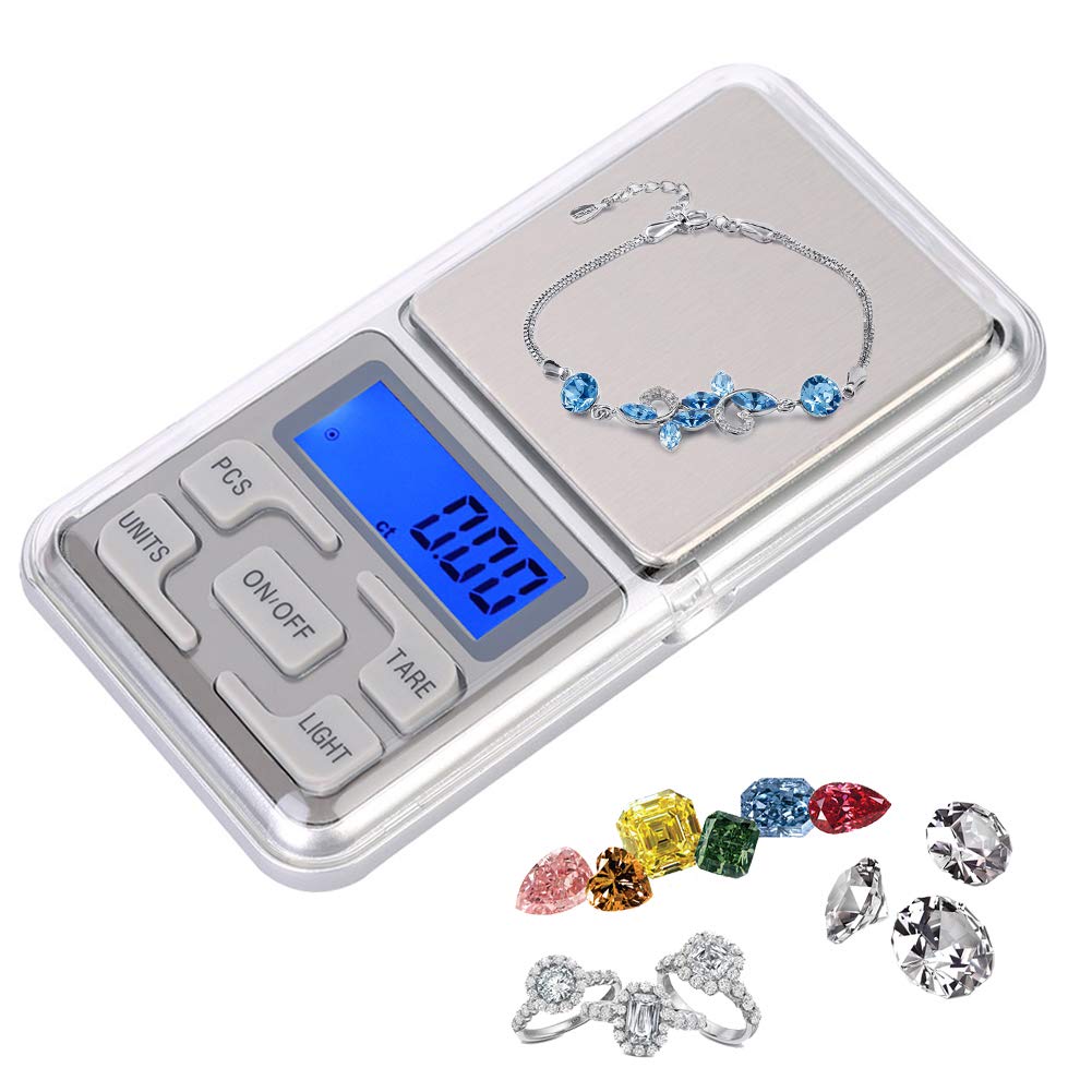 500g 0.1g Portable, Mini Pocket digital pocket scale Scale with Backlight High Accuracy Digital Electronic Food