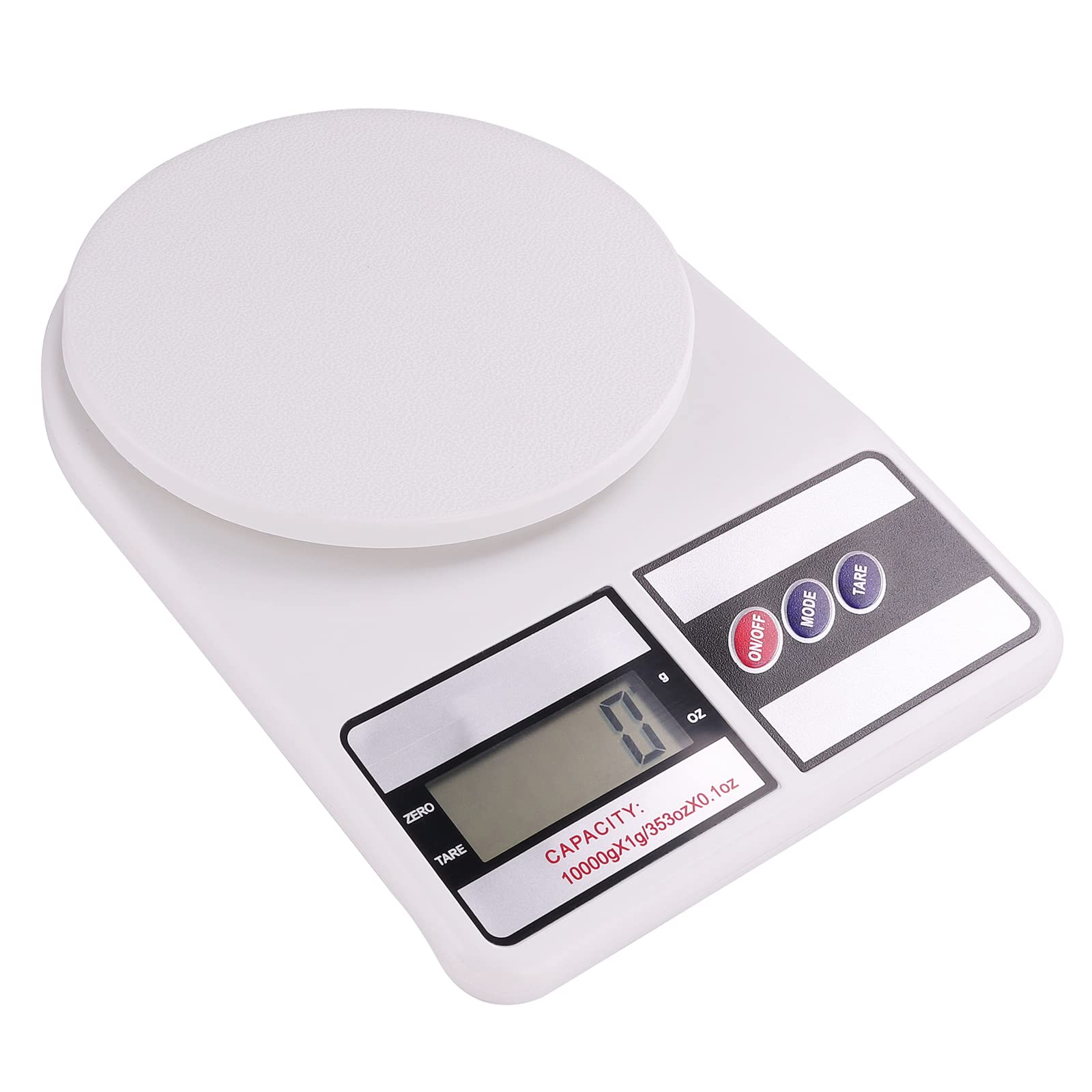 Kinstecks Digital Kitchen Scales 10KG Cooking Scales Portable Electronic Kitchen Scale with Tara Function for Home Office