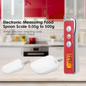 ERYUE Spoon Scale, Digital Spoon Scale Electronic Measuring Spoon Scale Household Kitchen Spoon Scale Food Scale with Tare Function Capacity 0.05g to 500g Support Unit g/oz/gn/ct/