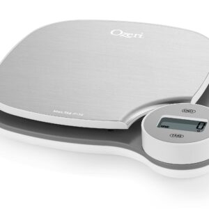 Ozeri Battery-Free Kitchen Scale, Kinetic Charging Technology, Stainless Steel