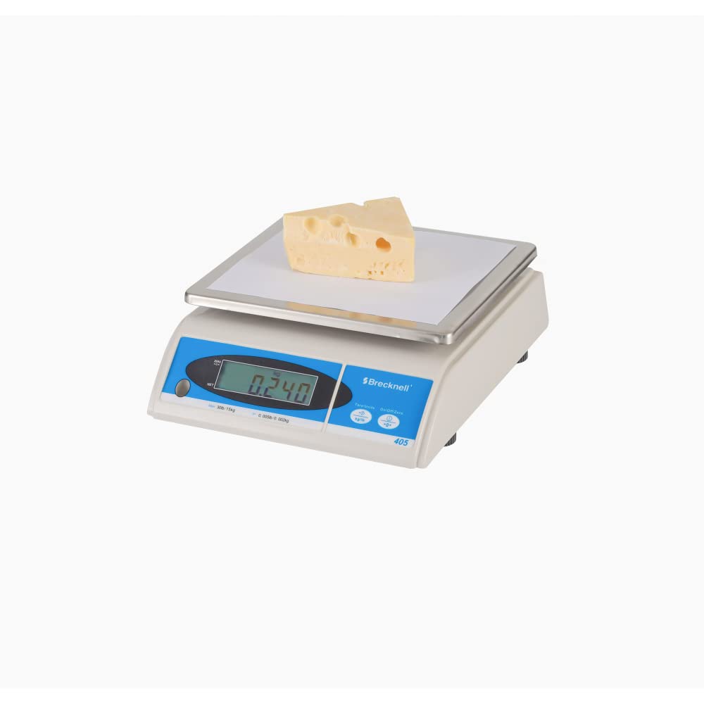 Brecknell 405-15, LCD Electronic Compact Portion Control Scale, 30 lb x 0.005 lb