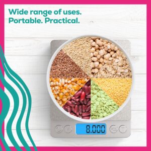 Roxy Epoxy Digital Mini Gram Weighing Scale with Backlit LCD Display - Portable Pocket Sized Electronic Measurement Device for Jewelry, Food Items, Epoxy Resin