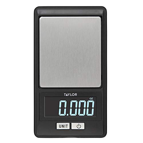 Taylor High-Precision Digital Portioning Scale with Cover, 16OZ/500G, Black