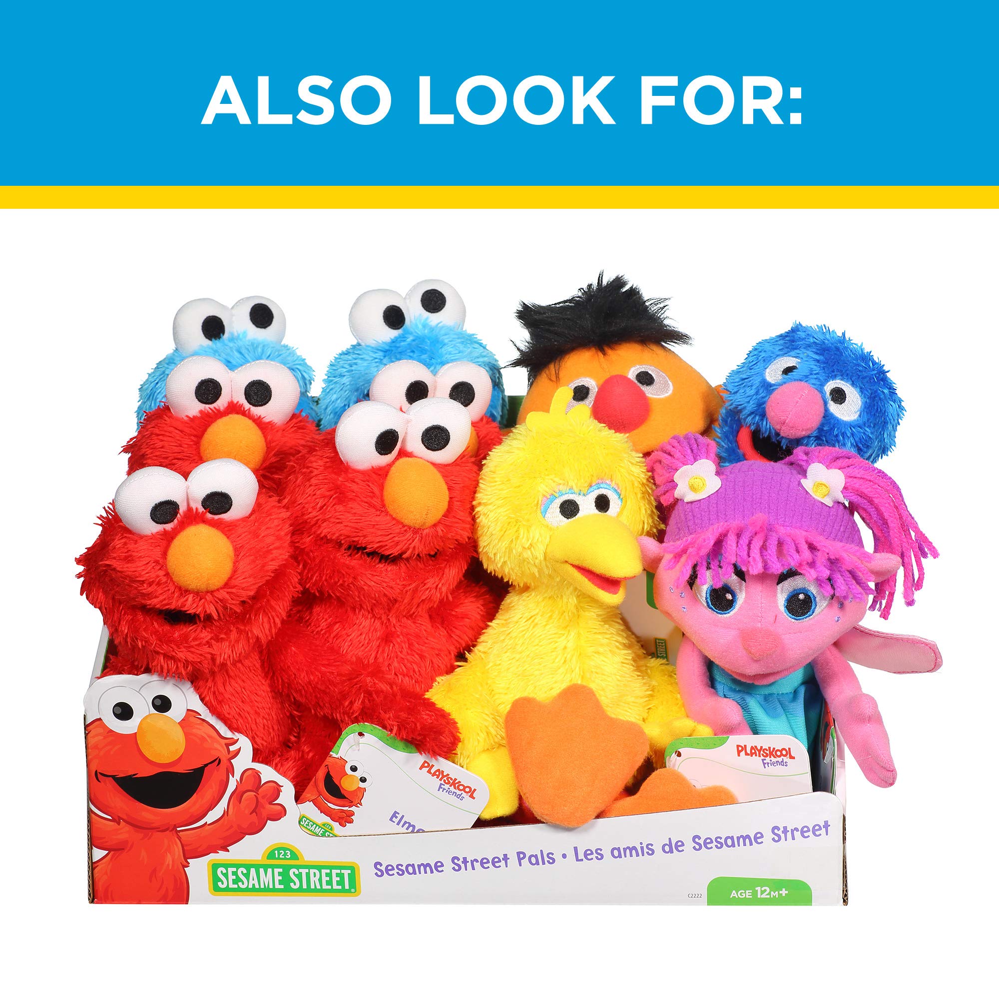 10-inch Sesame Street Mini Plush Cookie Monster Doll: Toy for Toddlers, Preschoolers & 1 Year Olds