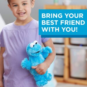 10-inch Sesame Street Mini Plush Cookie Monster Doll: Toy for Toddlers, Preschoolers & 1 Year Olds