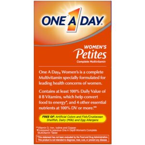 One A Day Women’s Petites Multivitamin,Supplement with Vitamin A, C, D, E and Zinc for Immune Health Support, B Vitamins, Biotin, Folate (as folic acid) & more,Tablet, 160 count