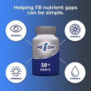 One A Day Men’s 50+ Multivitamins, Supplement with A, C, D, E and Zinc for Immune Health*, Calcium & More, 100 Tablets