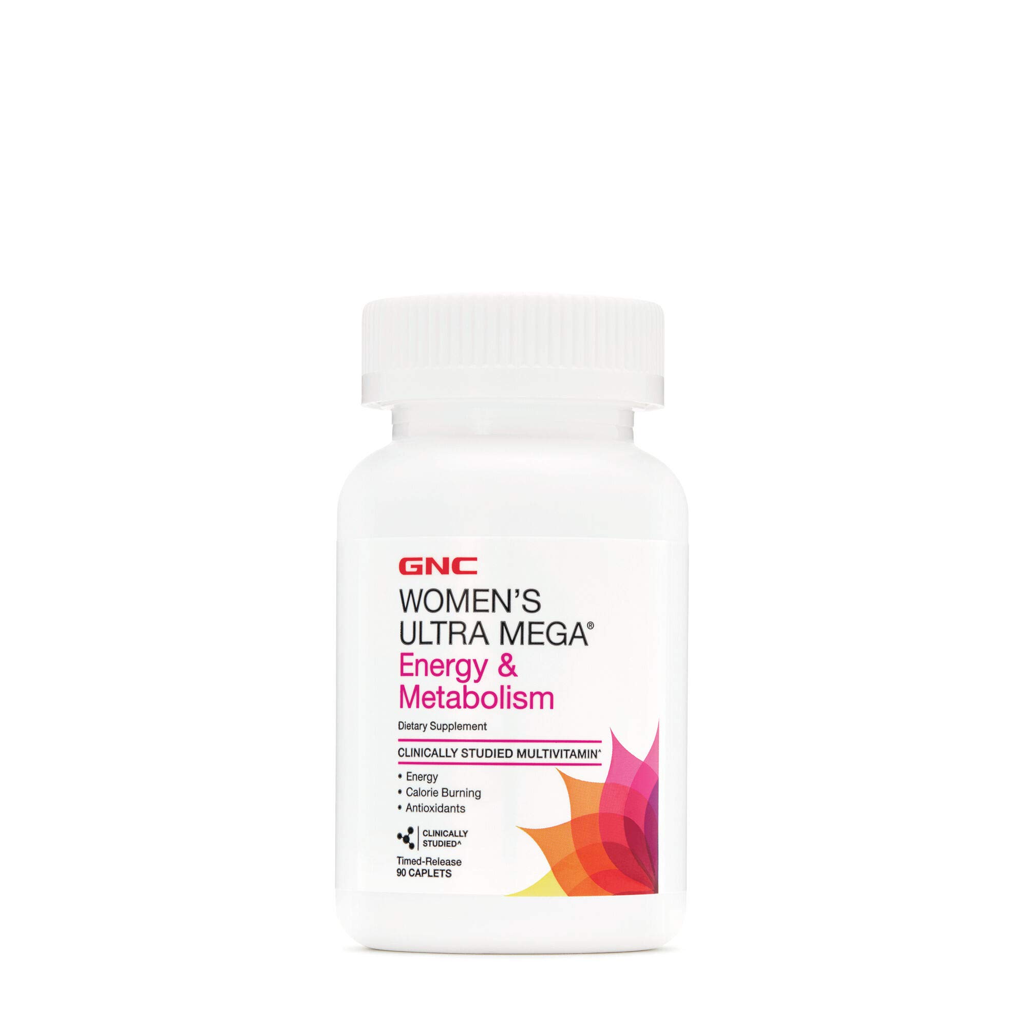 GNC Womens Ultra Mega Energy and Metabolism Multivitamin for Women, 90 Count, for Increased Energy, Metablism, and Calorie Burning