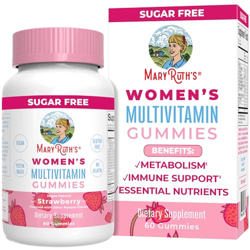 MaryRuth's Multivitamin for Women 14+ | Women's Multivitamin Gummies | Immune Support Daily Women's Multivitamin | Hair Skin and Nails Gummy Vitamins for Women | Sugar Free | 60 Count