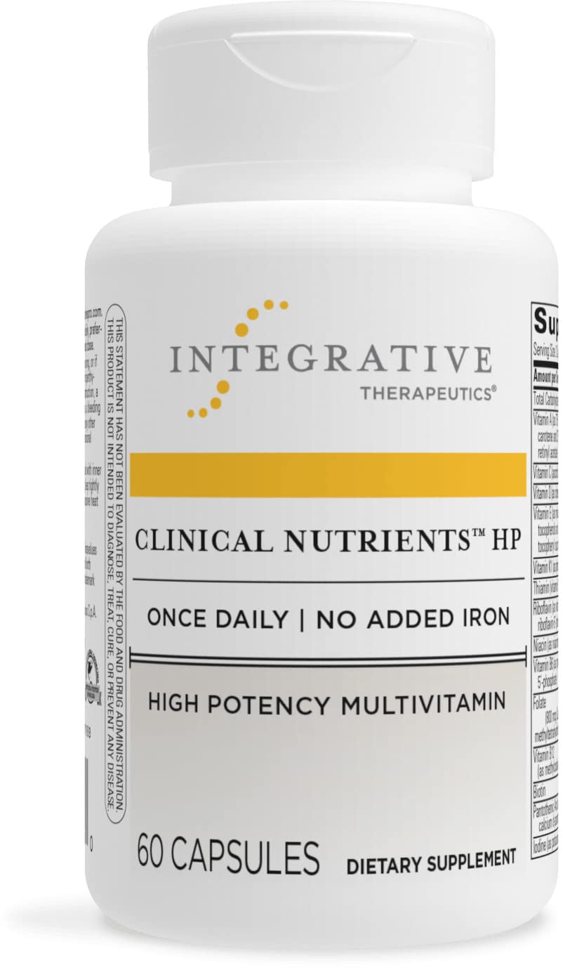 Integrative Therapeutics Clinical Nutrients HP - Multivitamin with Vitamin C, Zinc, Biotin & Vitamin B12 - Antioxidant Support Supplement for Men and Women* - Dairy Free - 60 Capsules