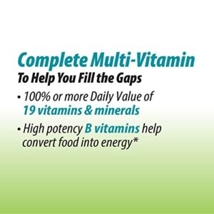 Nature's Way Alive! Garden Goodness Men's Multivitamin, One Serving of Veggies and Fruits**, High Potency B-Vitamins, 60 Tablets