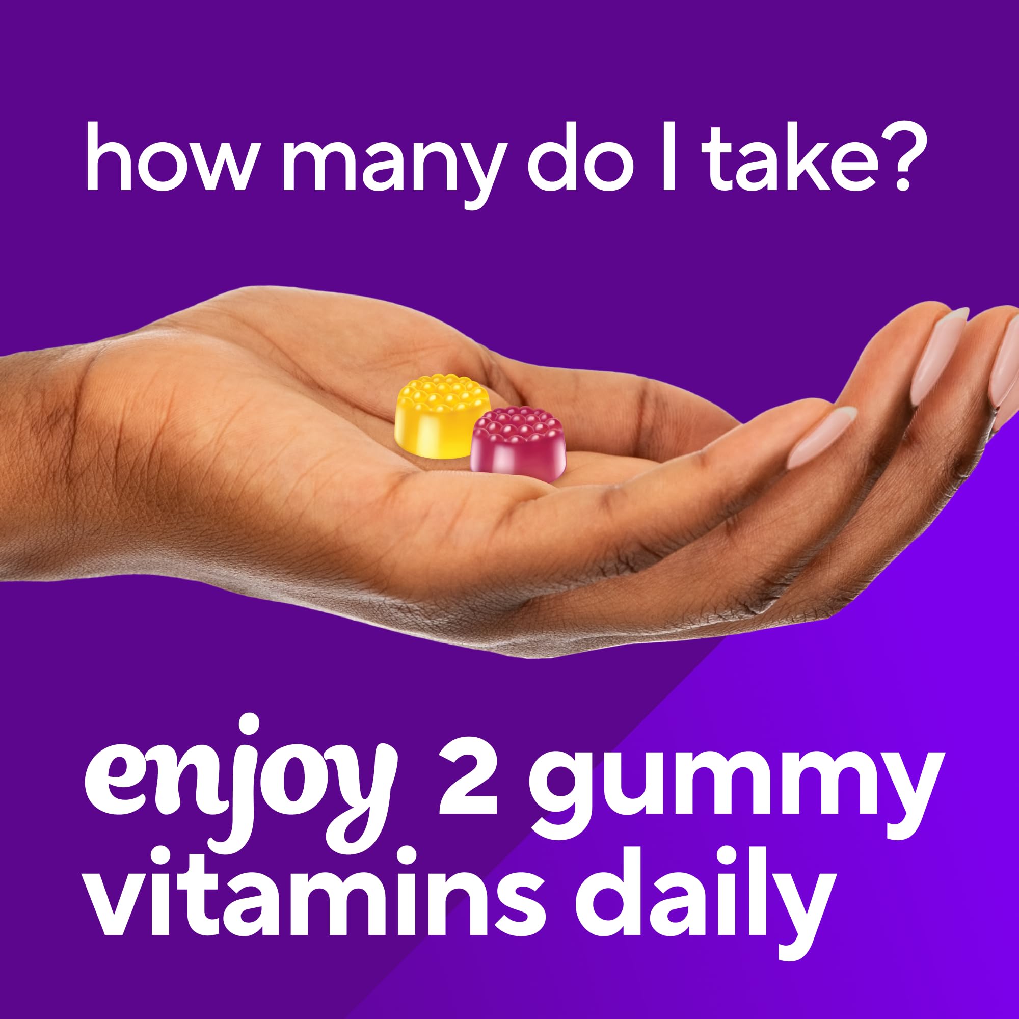 Vitafusion MultiVites Gummy Multivitamins for Adults with 12 Vitamins and Minerals, Berry, Peach and Orange Flavored, America’s Number 1 Gummy Vitamin Brand, 75 Day Supply, 150 Count