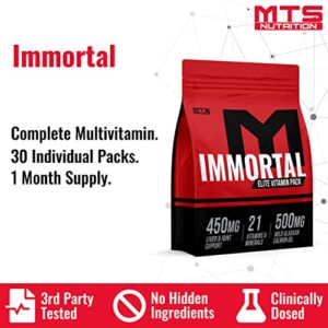 MTS Immortal Elite Multivitamin - Daily Vitamins for Men & Women including Vitamins A, C, D, E, B1, B2, B5, B6 and B-12 | 30 Complete Daily Health Multivitamin Packets