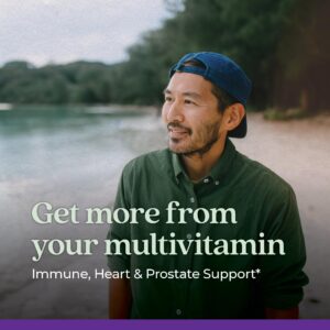 New Chapter Men's Multivitamin 40 plus for Energy, Heart, Prostate + Immune Support with Fermented Nutrients - Every Man's One Daily 40+, Made with Organic Vegetables & Herbs, Non-GMO - 72 ct