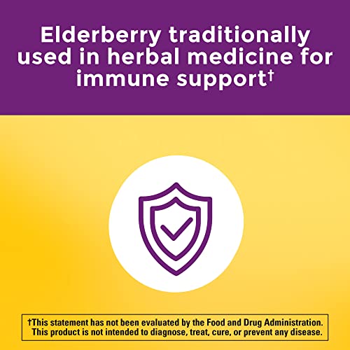 Nature Made Multi + Elderberry Capsules, Multivitamin for Daily Immune Support, One Per Day Multivitamin, 60 Count