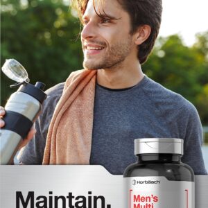 Horbäach Multivitamin for Men | 60 Caplets | Non-GMO & Gluten Free Vitamins & Minerals Daily Supplement