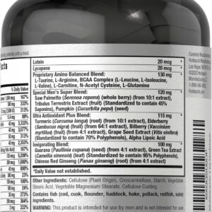 Horbäach Multivitamin for Men | 60 Caplets | Non-GMO & Gluten Free Vitamins & Minerals Daily Supplement