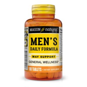 mason natural, mens daily formula equivalent to one a day mens brand tablets - 100 ea