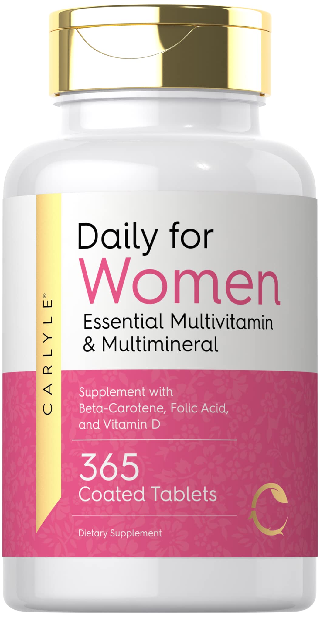 Carlyle Women's Multivitamin | 365 Tablets | Vitamin and Mineral Supplement | Non-GMO, Gluten Free