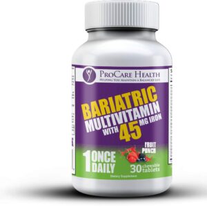 ProCare Health l Bariatric Multivitamin | Chewable | 45mg l Fruit Punch | 30 Count