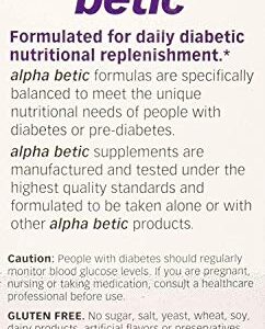 Alpha Betic Once Daily Multivitamin for Diabetics, Gluten Free, Sugar Free, Extended Energy Dietary Supplement, 30 Tablets (3 Pack)3