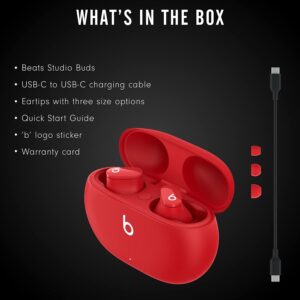 Beats Studio Buds Totally Wireless Noise Cancelling Earphones - Red (Renewed)