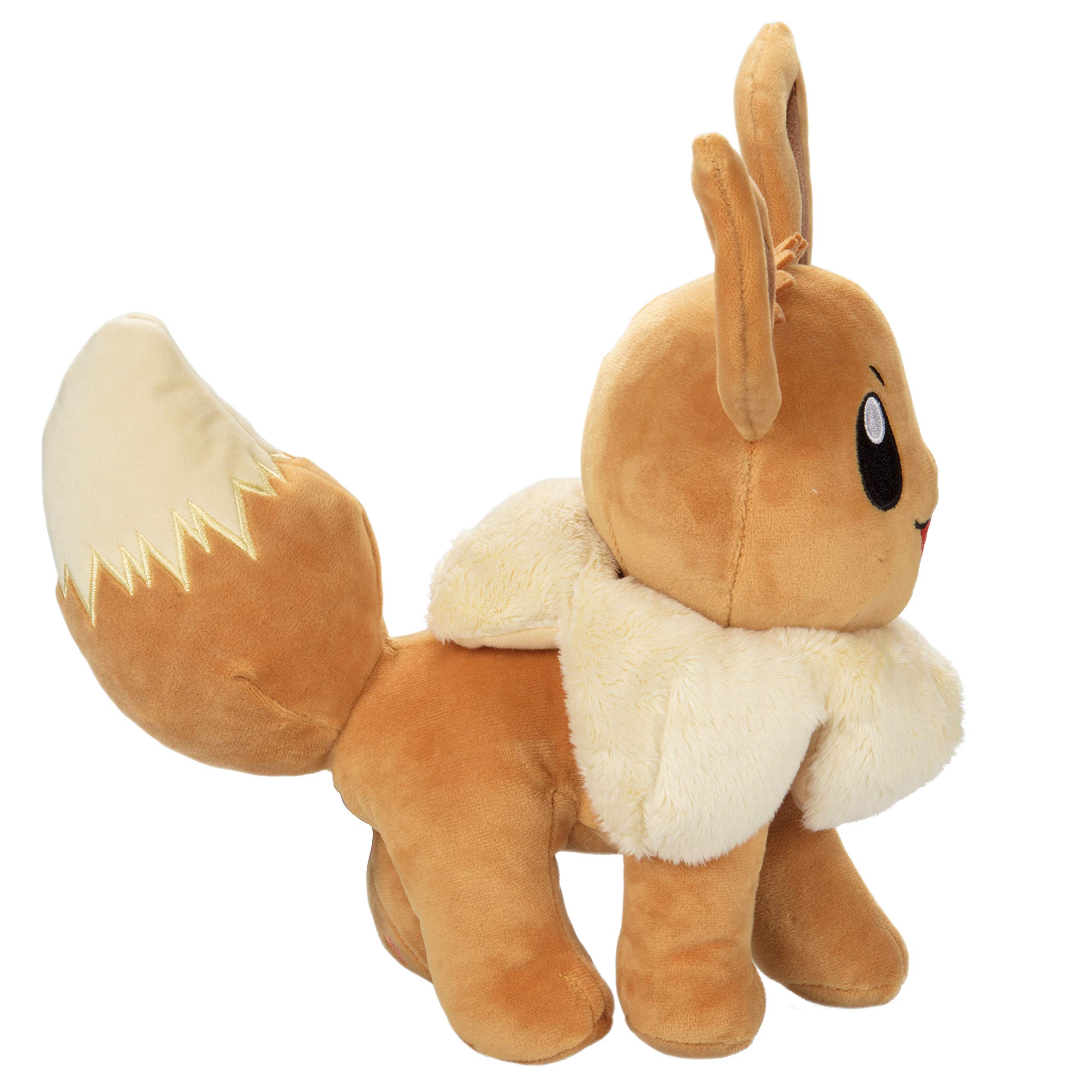 Pokémon 12" Large Eevee Plush - Officially Licensed - Quality & Soft Stuffed Animal Toy - Let's Go Starter - Great Gift for Kids, Boys, Girls & Fans of Pokemon