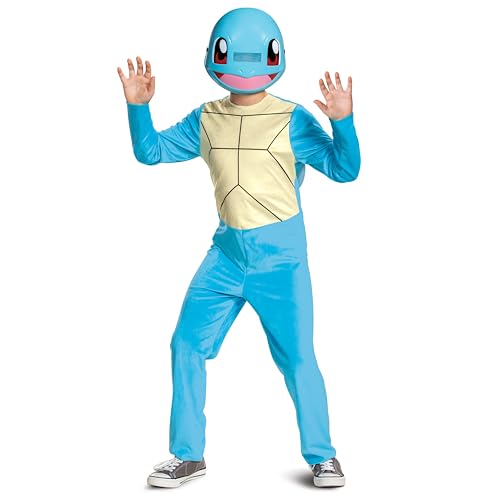 Pokemon Kids Squirtle Costume, Children's Classic Character Outfit, Child Size Medium (7-8) Blue