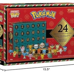 Funko Pop! Holiday Calendar - Pokemon, 24 Pocket Pop! Vinyl Figures