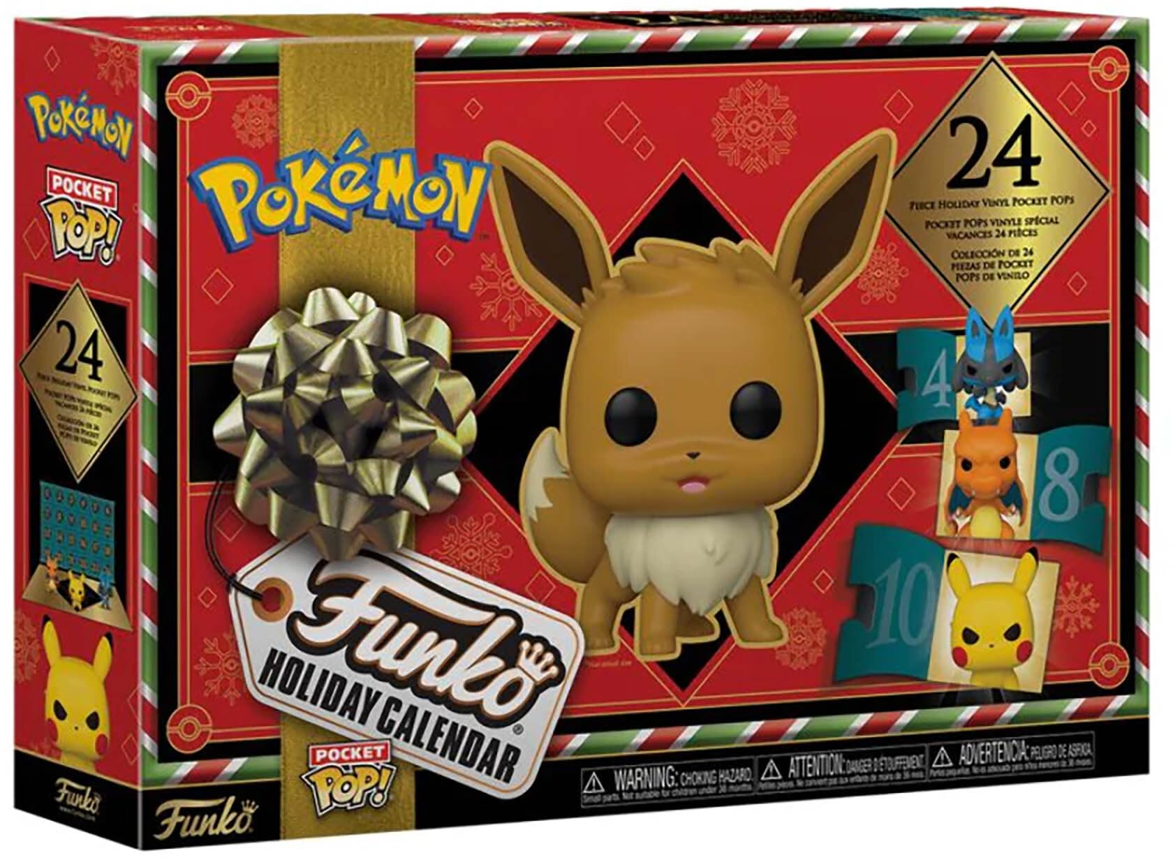 Funko Pop! Holiday Calendar - Pokemon, 24 Pocket Pop! Vinyl Figures