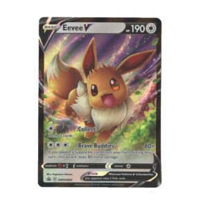 eevee v swsh065 holo v power tin promo