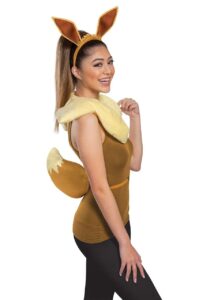 disguise women's eevee costume kit, brown, one size adult