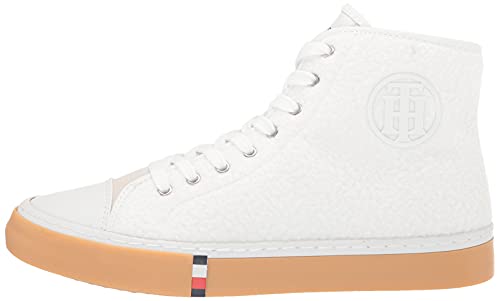 Tommy Hilfiger Women's Evee Sneaker, White, 8