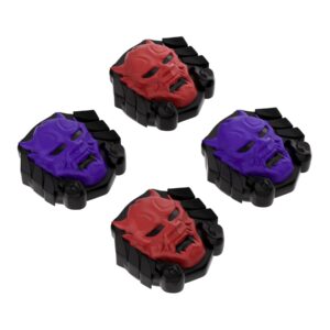 PlayVital Joystick Caps for Nintendo Switch, Thumbstick Caps for Switch Lite, Analog Cover for Switch OLED Joycon Thumb Grip Caps for Switch & Switch Lite & Switch OLED - Oni Demons