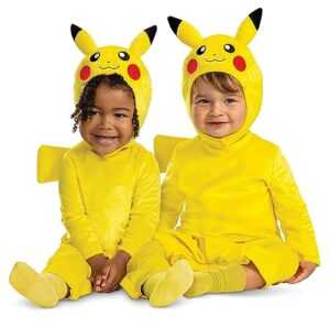 disguise pikachu costume romper, official pokemon toddler outfit and headpiece, size (3t-4t)