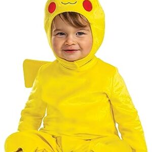 Disguise Pikachu Costume Romper, Official Pokemon Toddler Outfit and Headpiece, Size (3T-4T)