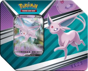 pokemon cards: 2022 spring v heroes espeon v tin