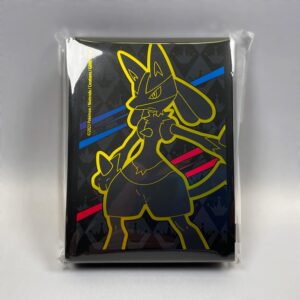 pokemon trading card game crown zenith elite trainer box exclusive lucario sleeves 65 count