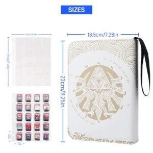 RHOTALL 300 Pockets Cards Binder Holder Compatible with Tears of the Kingdom Mini Cards, with Animal Crossing Mini Cards, Trading Album Display Holder for Amiibo Cards, Game Cards, SD Cards