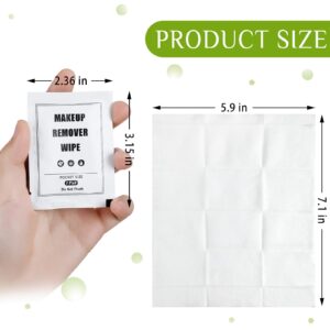 Tatuo 500 Pcs Makeup Remover Wipes Bulk Individually Wrapped Makeup Wipes Bathing Make up Removers Wipes for Travel Hotel Skin Care Face Cleansing Remove Makeup Lipstick Mascara Oil Dirt (White)