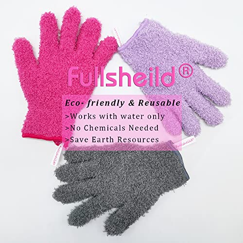 Makeup Remover Cleansing Face Wipes Gloves,Eye Make-Up Ultra Soft Microfiber Reusable Facial Cloths,for Sensitive Skin (3 Piece)