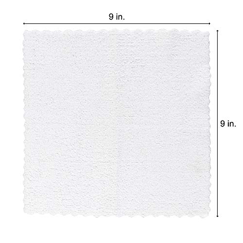 Arkwright Microfiber Makeup Remover Cloths - Reusable Makeup Towel in a Tissue Box Dispenser, 25 Facial Cleansing Towels for Bathroom, 9 x 9 in, White