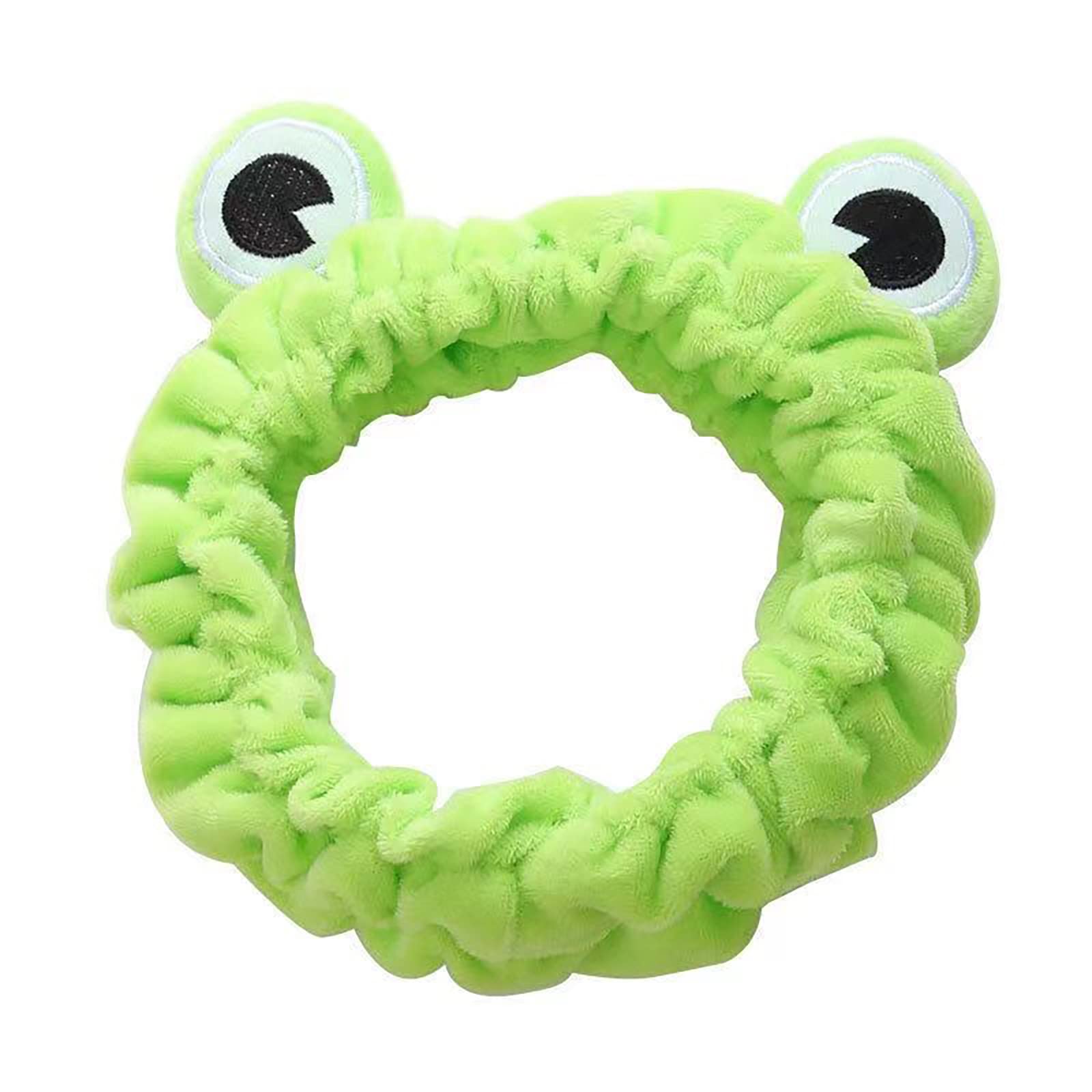 Jowmoy Frog Headband,Green Frog Eye Elastic Headband, for spa headband, skincare headbands, makeup headband, face wash headband, fun gifts for women (1 Pack).